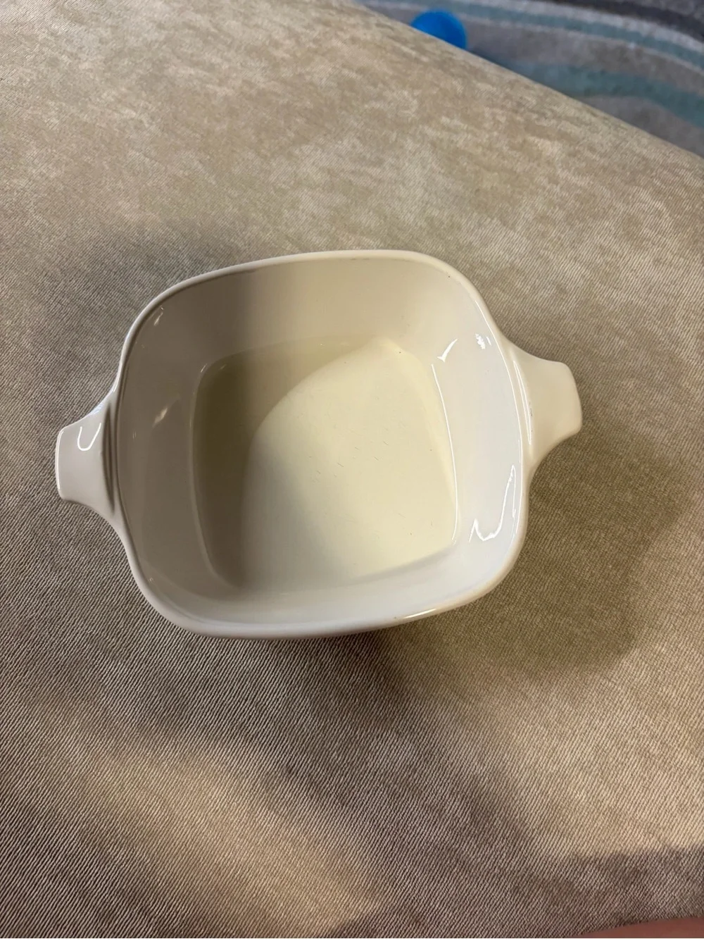 Corning Ware Mini White Serving Dish with Harvest Fruit & Veggie Motif